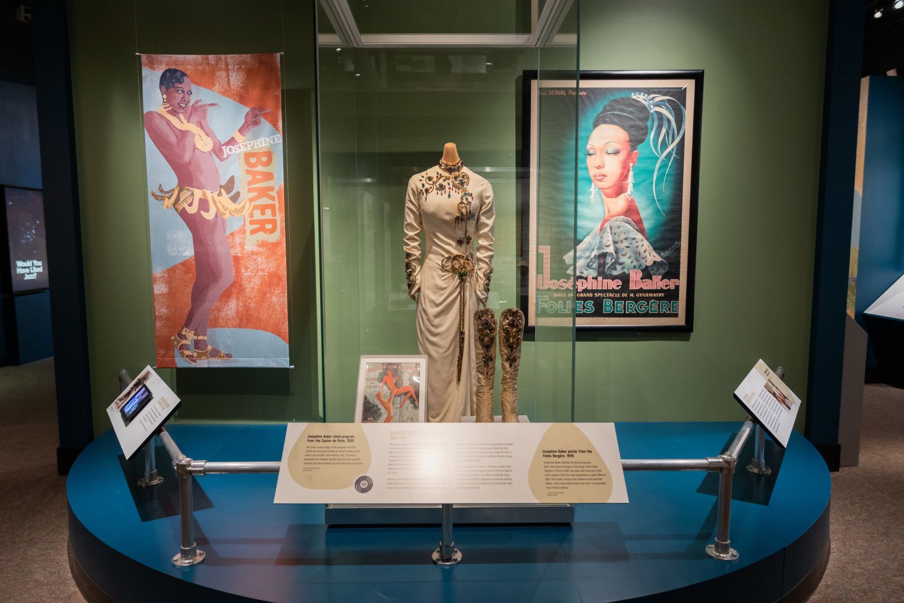 Josephine Baker artifacts at the Missouri History Museum